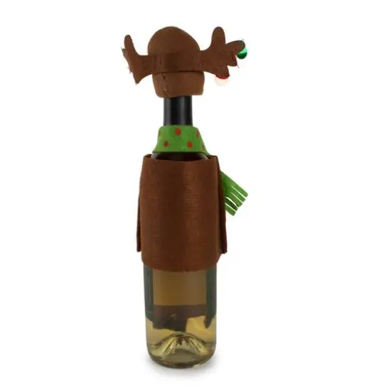 DII&reg; Santa, Reindeer, and Elf Wine Bottle Outfits Set {5}