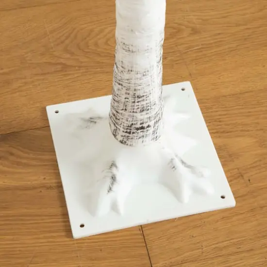 5ft. Pre-Lit White Birch Artificial Christmas Tree, Warm White LED Lights {7}