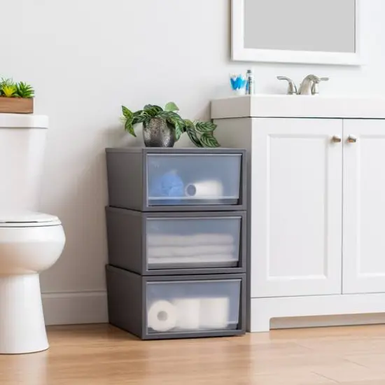 IRIS Gray Box Chest Drawer, 3ct. {5}