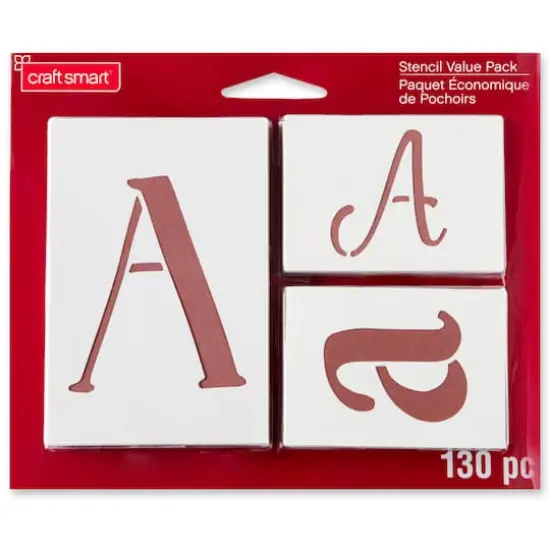 Letter Stencils Value Pack by Craft Smart&reg; {6}