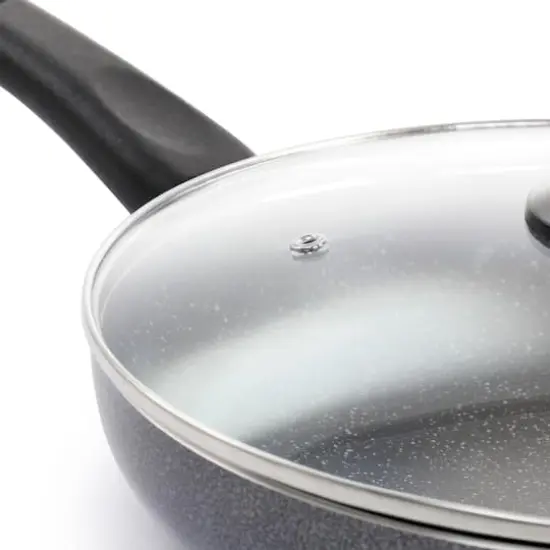 Oster Pallermo 3.5qt. Charcoal Aluminum Nonstick Sauté Pan with Lid {4}