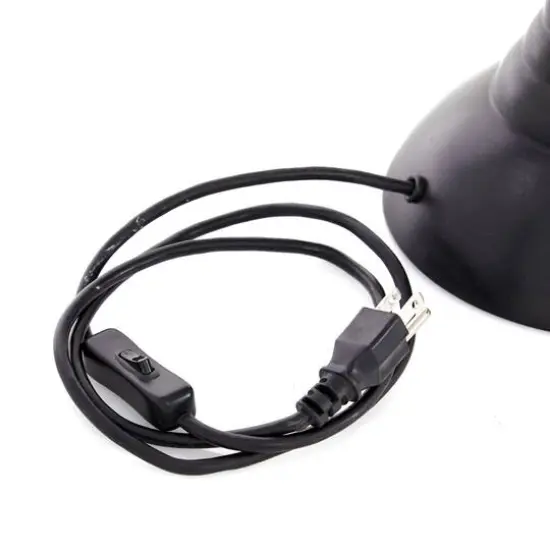 24" Black Metal Industrial Table Lamp {5}