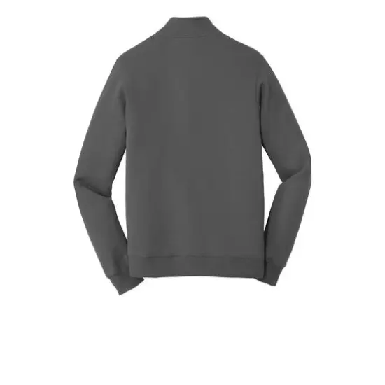 Port & Company&reg; Fan Favorite&trade; Fleece 1/4 Zip Pullover Adult Sweatshirt Charcoal {5}