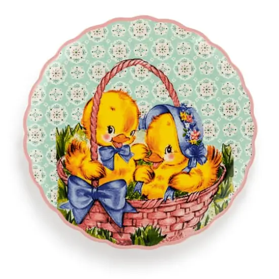 Mr. Cottontail 8" Scalloped Easter Plates Set {8}