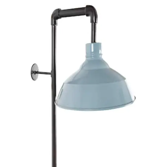 Hello Honey&reg; 33" Metal Wall Sconce with Round Shade Gray {8}