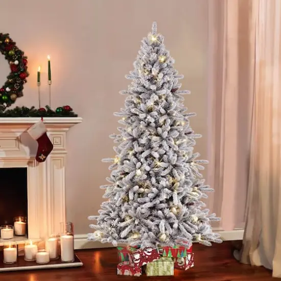 7.5ft. Pre-Lit Bennington Fir Artificial Christmas Tree, Clear Lights {3}