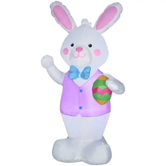 7ft. Airblown&reg; Inflatable Easter Bunny with Decorative Egg {1}