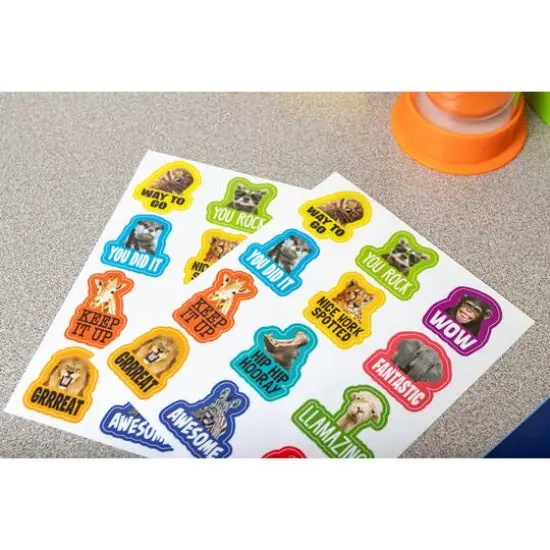 Teacher Created Resources&reg; Go Wild Animals Stickers, 72 Per Pack, 12 Packs {6}