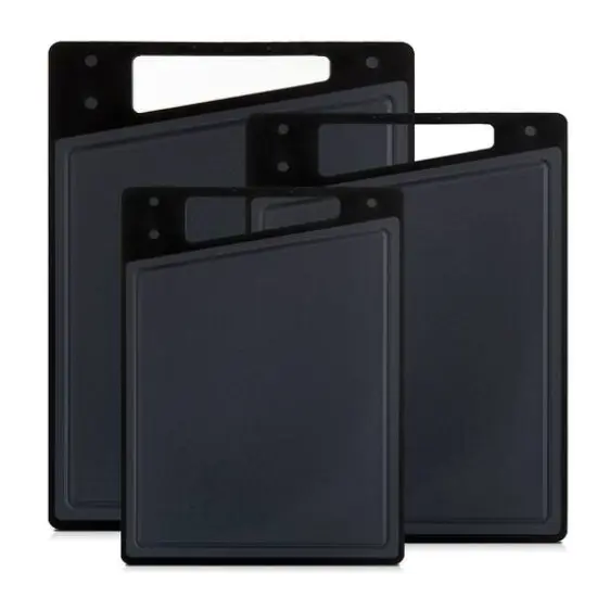 JoyJolt&reg; Cutting Board Set Gray and Black {1}