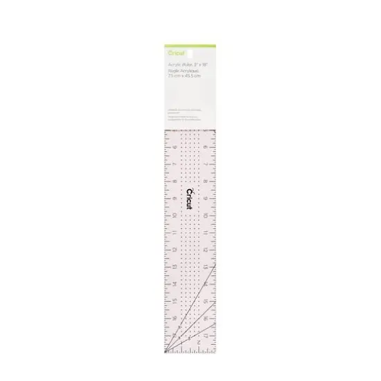 Cricut&reg; Rose Acrylic Ruler, 3" x 18" {1}