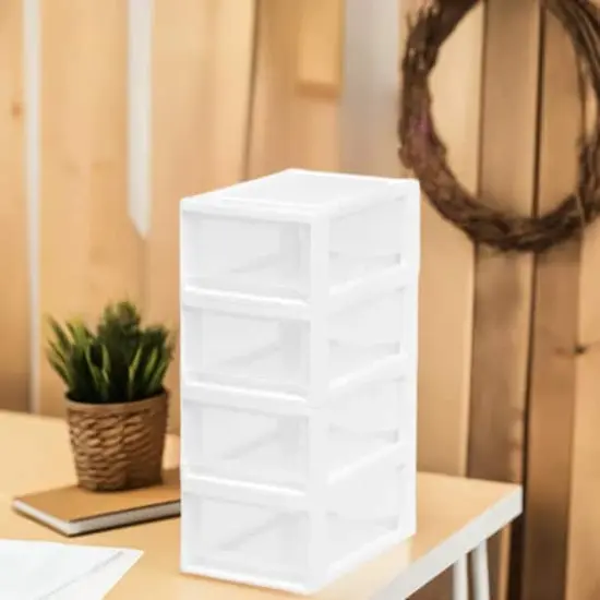 Iris&reg; Clear Small Stacking Drawer, 4ct. {3}