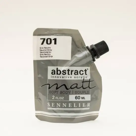 Sennelier Matt Abstract&reg; Acrylic, 60mL 701 Neutral Grey {1}