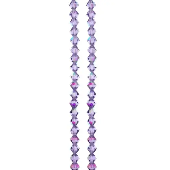 Preciosa Glass Crystal Bicone Beads, 4mm by Bead Landing&trade; Tanzanite AB {1}