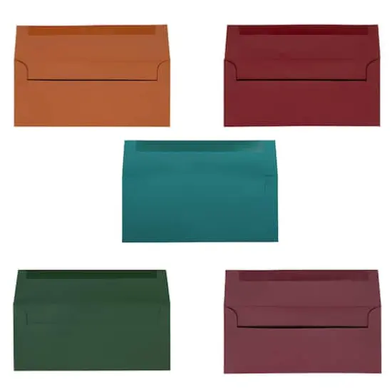 JAM Paper 9.5" x 4.125" Assorted Business Premium Envelopes, 125ct. {4}