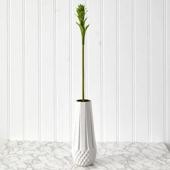 2.3ft Mini Star Bromeliad Artificial Flower Stem, 6ct. Green {5}