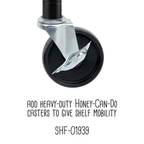 Honey Can Do 5-Tier Heavy-Duty Adjustable Shelving Unit Chrome {9}