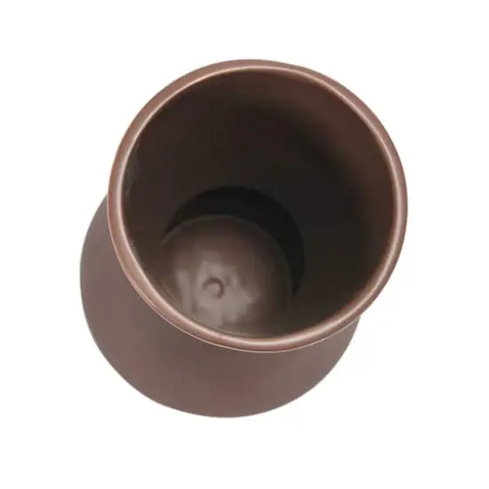 Hello Honey&reg; 8" Eggplant Hourglass Shaped Stoneware Vase {3}