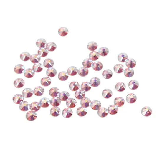SS16 Round Flatback Austrian Crystals by Bead Landing&trade;, 55ct. Light Rose AB {1}
