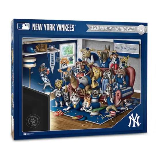 MLB Purebred Fans A Real Nailbiter 500 Piece Puzzle New York Yankees {1}