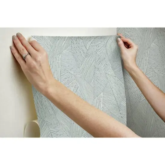 RoomMates Woven Reed Stitch Peel & Stick Wallpaper Gray {8}