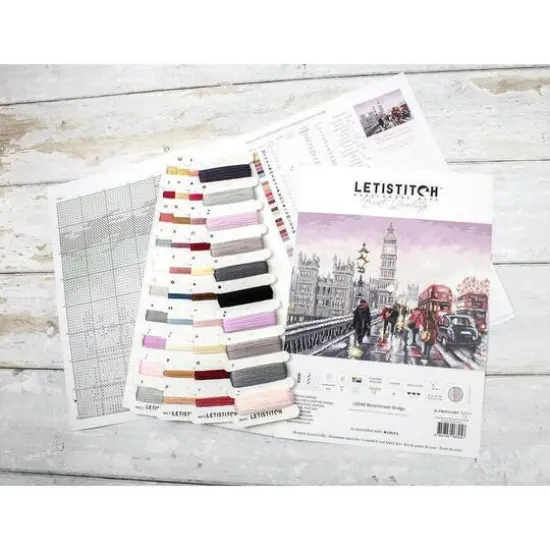 LetiStitch Westminster Bridge Counted Cross Stitch Kit {14}