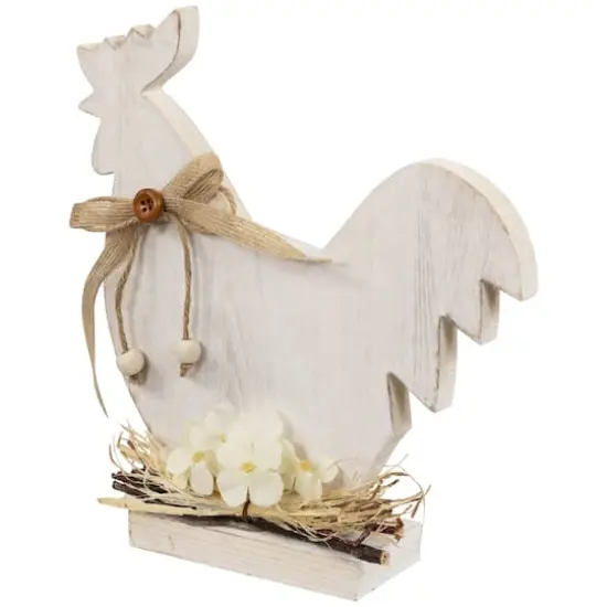 9.5" Distressed Rooster Silhouette Spring D&eacute;cor {5}