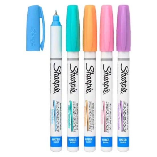 Sharpie&reg; Water-Based Paint Markers, Extra Fine Point Pastel Set {1}