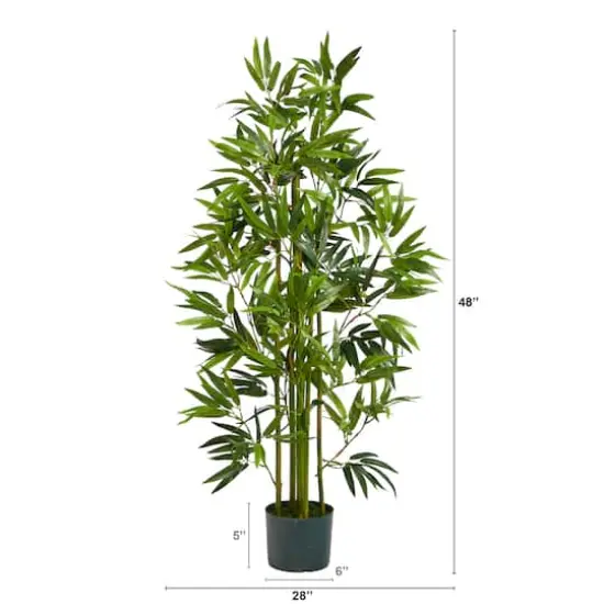 4ft. Potted Bamboo Artificial Tree {3}