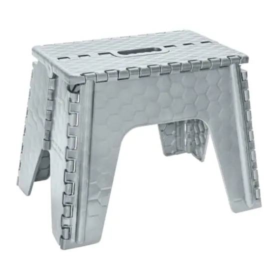 Simplify 12" Folding Step Stool Gray {1}