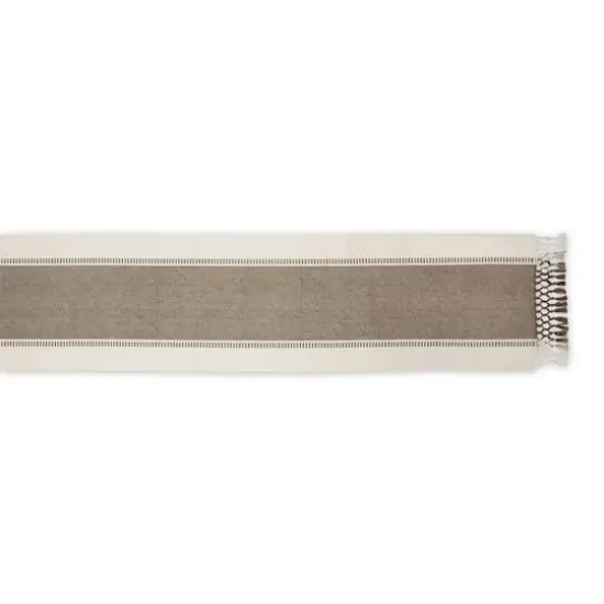 DII&reg; 108" Dobby Stripe Table Runner Brown {5}