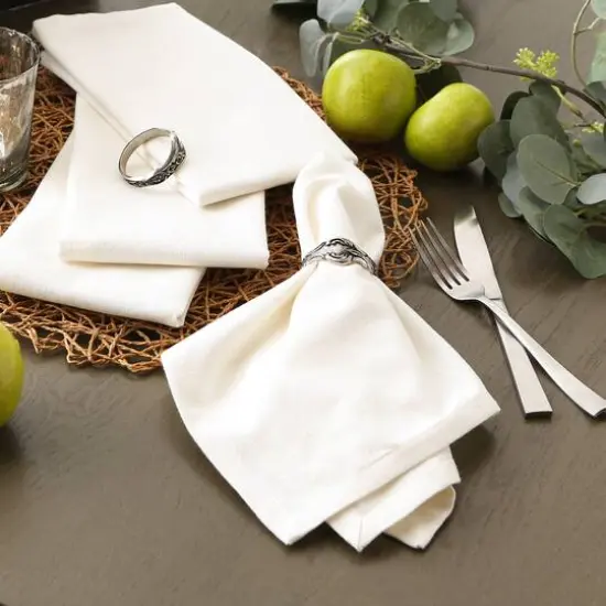 DII&reg; Solid Oversized Napkin, 6ct. Off White {7}
