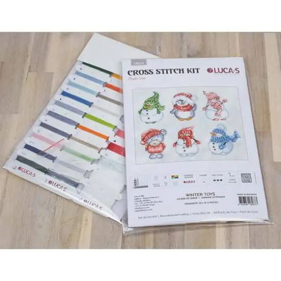 Luca-S Winter Toys Plastic Canvas Counted Cross Stitch Kit {9}