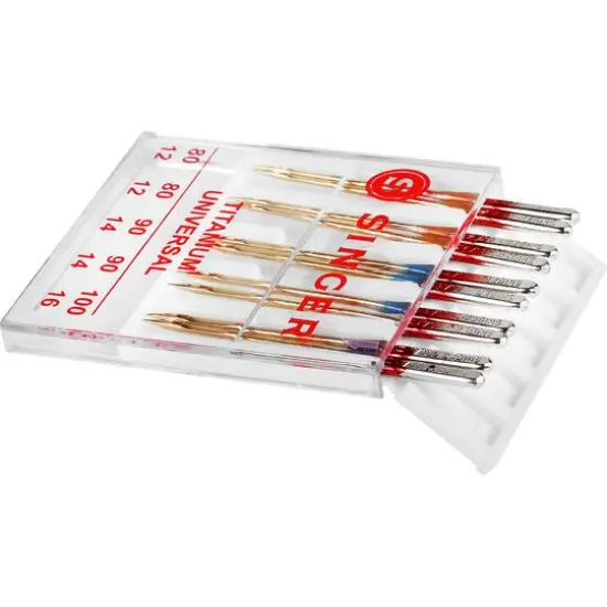 SINGER&reg; Titanium Universal Regular Point Sewing Machine Needles, 60ct. {5}