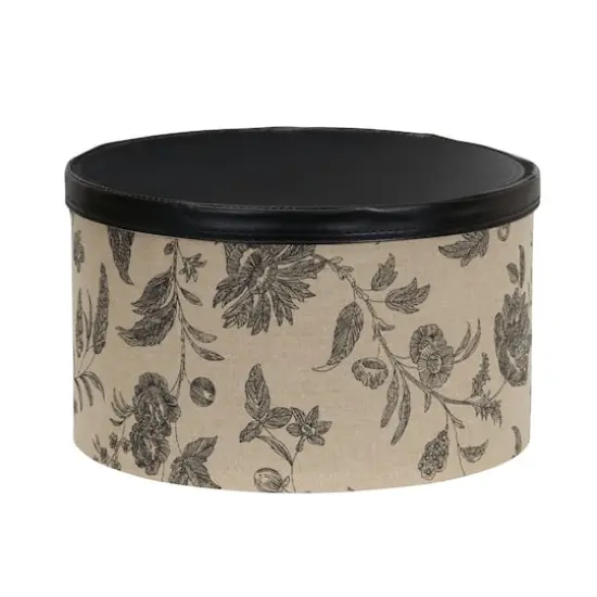 Household Essentials Round Hat Boxes with Lids (Floral) {8}