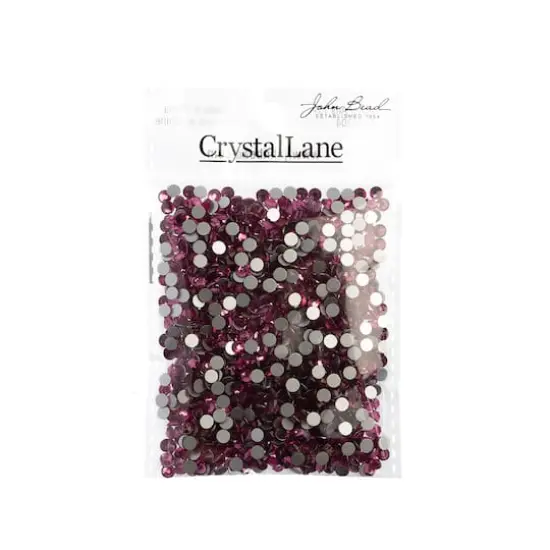 John Bead Crystal Lane SS16 Round Flatback Rhinestones, 1,440ct. Light Rose {4}