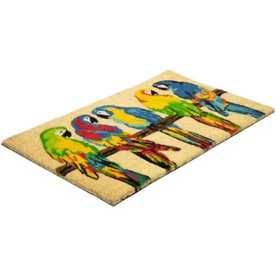 Multicolor Parrots Doormat {6}