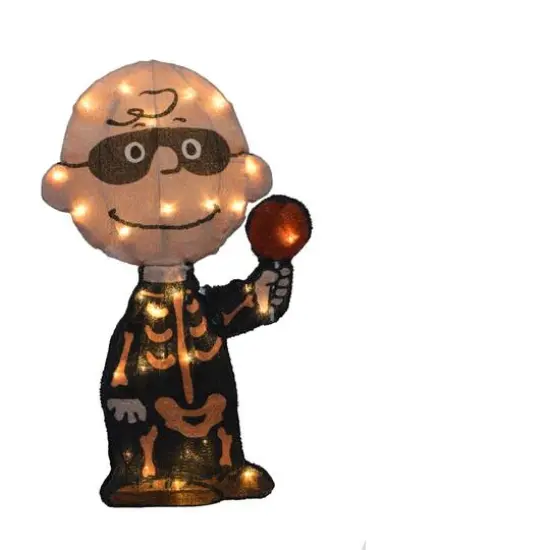 18" LED Peanuts Charlie Brown Bones Yard Art {5}
