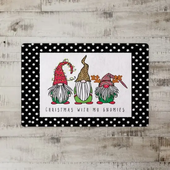 Christmas is Coming Gnomes Floor Mat {3}