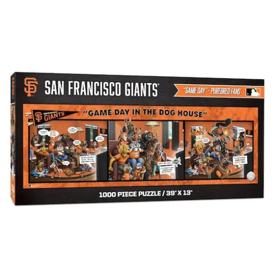 MLB Game Day in the Dog House 1,000 Piece Puzzle San Francisco Giants {1}