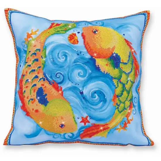 Diamond Dotz&reg; Advanced Dancing Fish Decorative Pillow Kit {1}