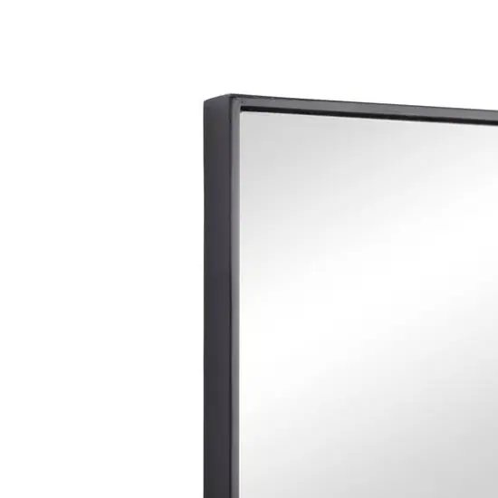 Black Contemporary Wall Mirror, 18" x 1" x 36" {4}