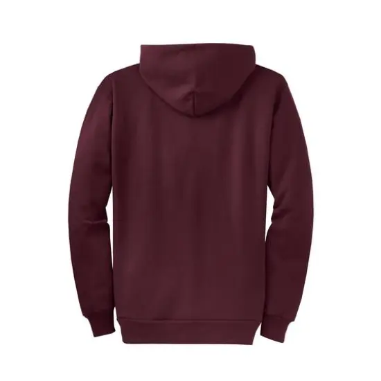 Port & Company&reg; Core Fleece Full-Zip Hooded Sweatshirt Maroon {5}