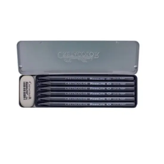 Cretacolor&reg; Monolith Graphite 6 Piece Tin Set {1}