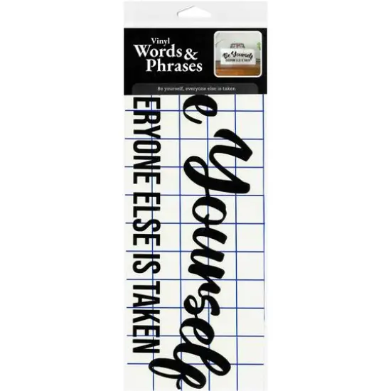 Leisure Arts&reg; Vinyl Be Yourself Everyone Else is Taken Black Wall Decal {5}