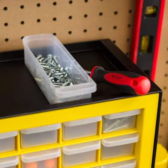 IRIS&reg; Yellow & Black 64-Drawer Parts Cabinet {9}