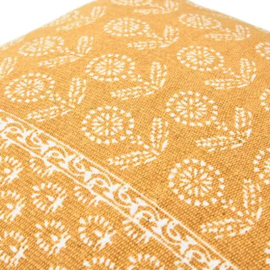 Hello Honey&reg; 20" Square Floral Fields Pillow Cover Yellow {5}