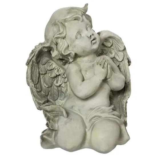 6" Heavenly Gardens Praying Cherub Angel Outdoor Garden Statue {1}