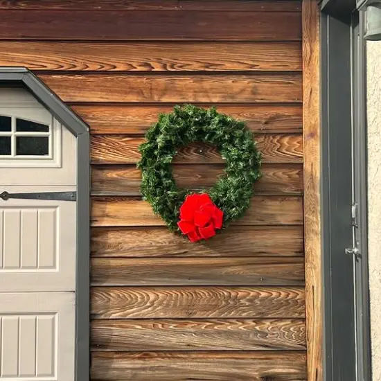 2.5ft. Canadian Pine Artificial Christmas Wreath {5}