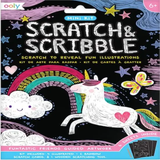 OOLY Mini Scratch & Scribble Funtastic Friends Art Kit {1}