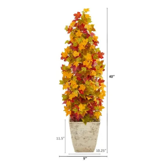3ft. Autumn Maple Tree in Country White Planter {3}